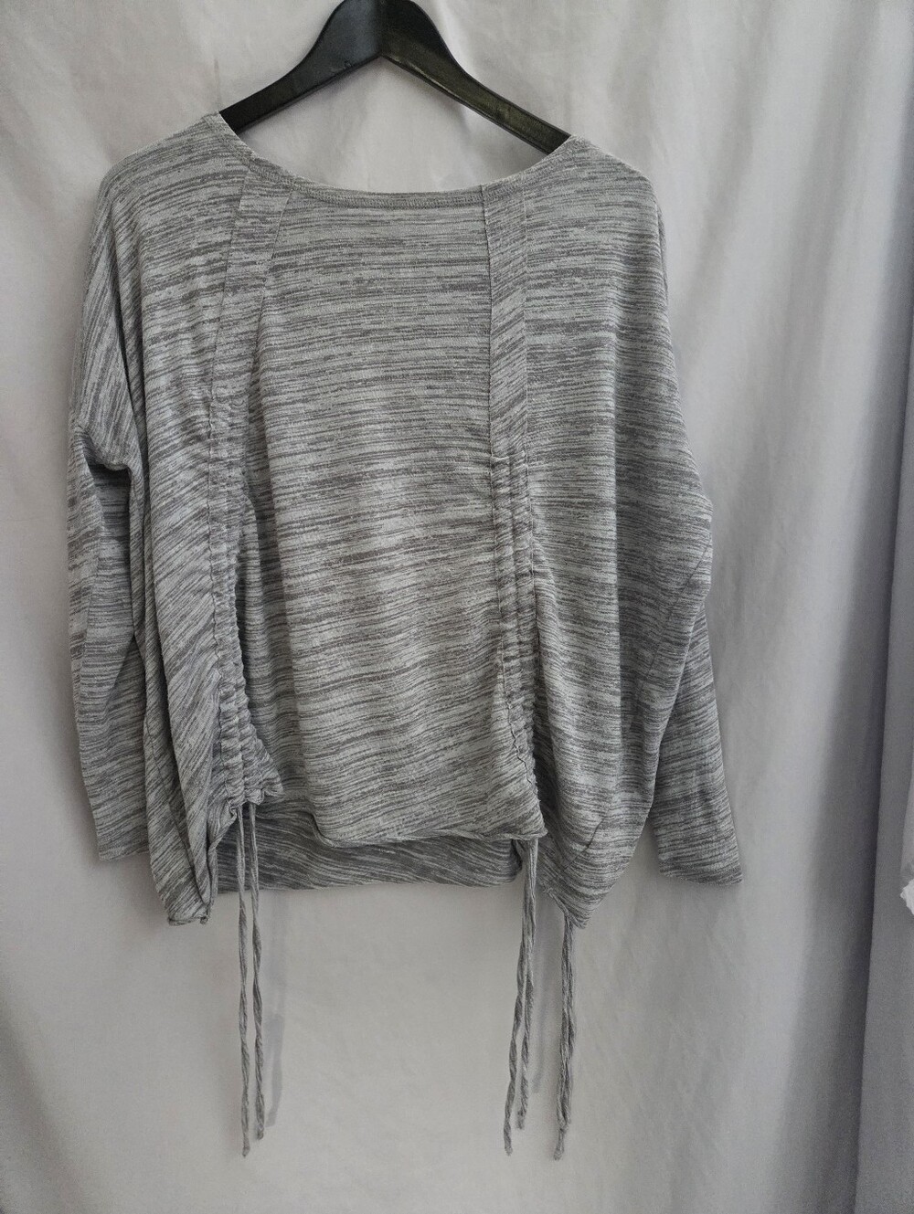 O'Neill Gray Ruched Drawstring Long-Sleeve Top - Picture 5 of 5
